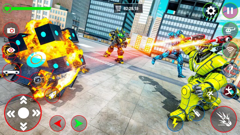 Screenshot Red Ball Robot Car: Robot Game 1