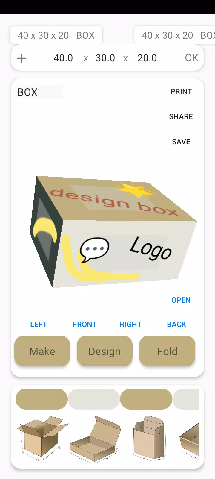 Box Maker Template Creator Pro屏幕截圖1