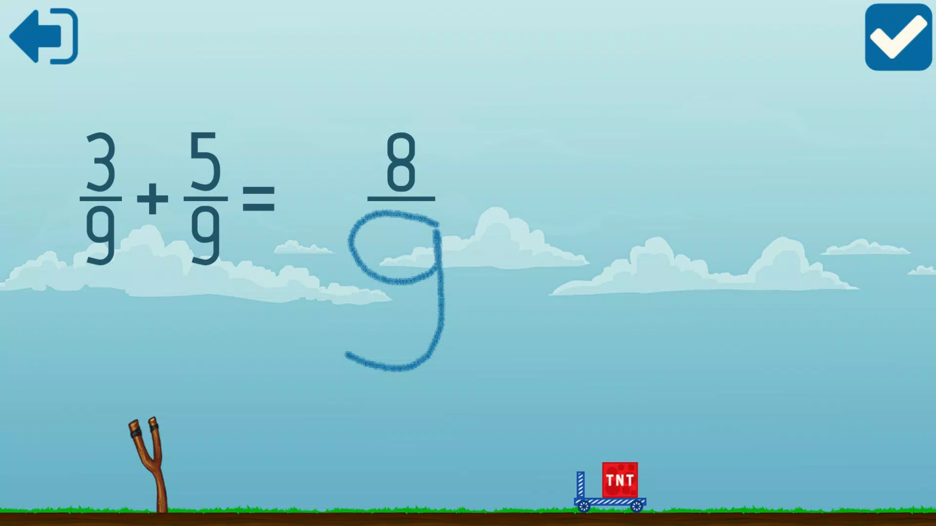 ภาพหน้าจอ Adding Fractions Math Game 3
