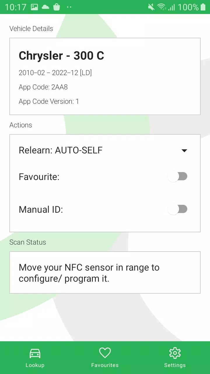 Screenshot Tyresure NFC 0