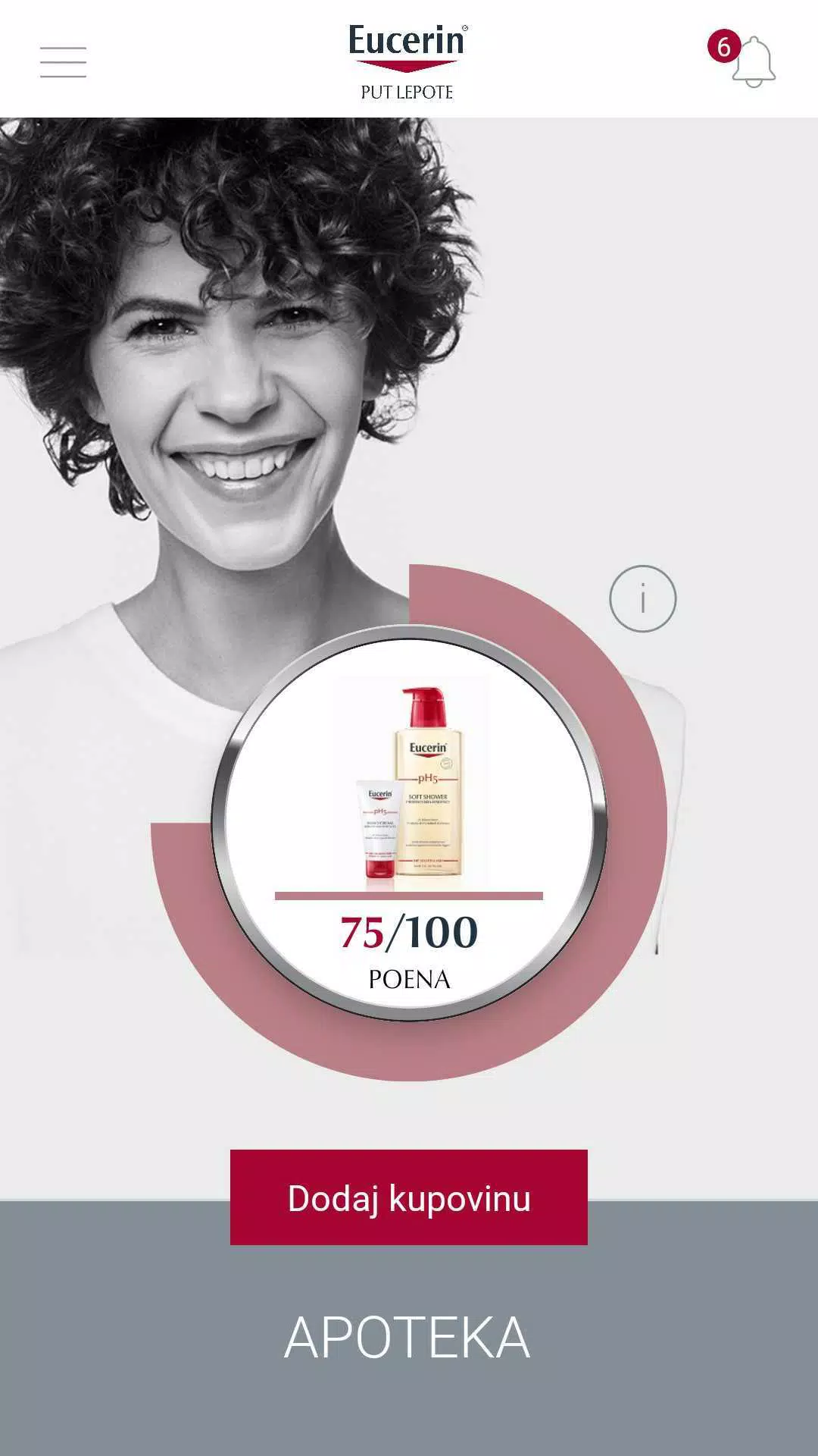 Screenshot Eucerin® put lepote 0