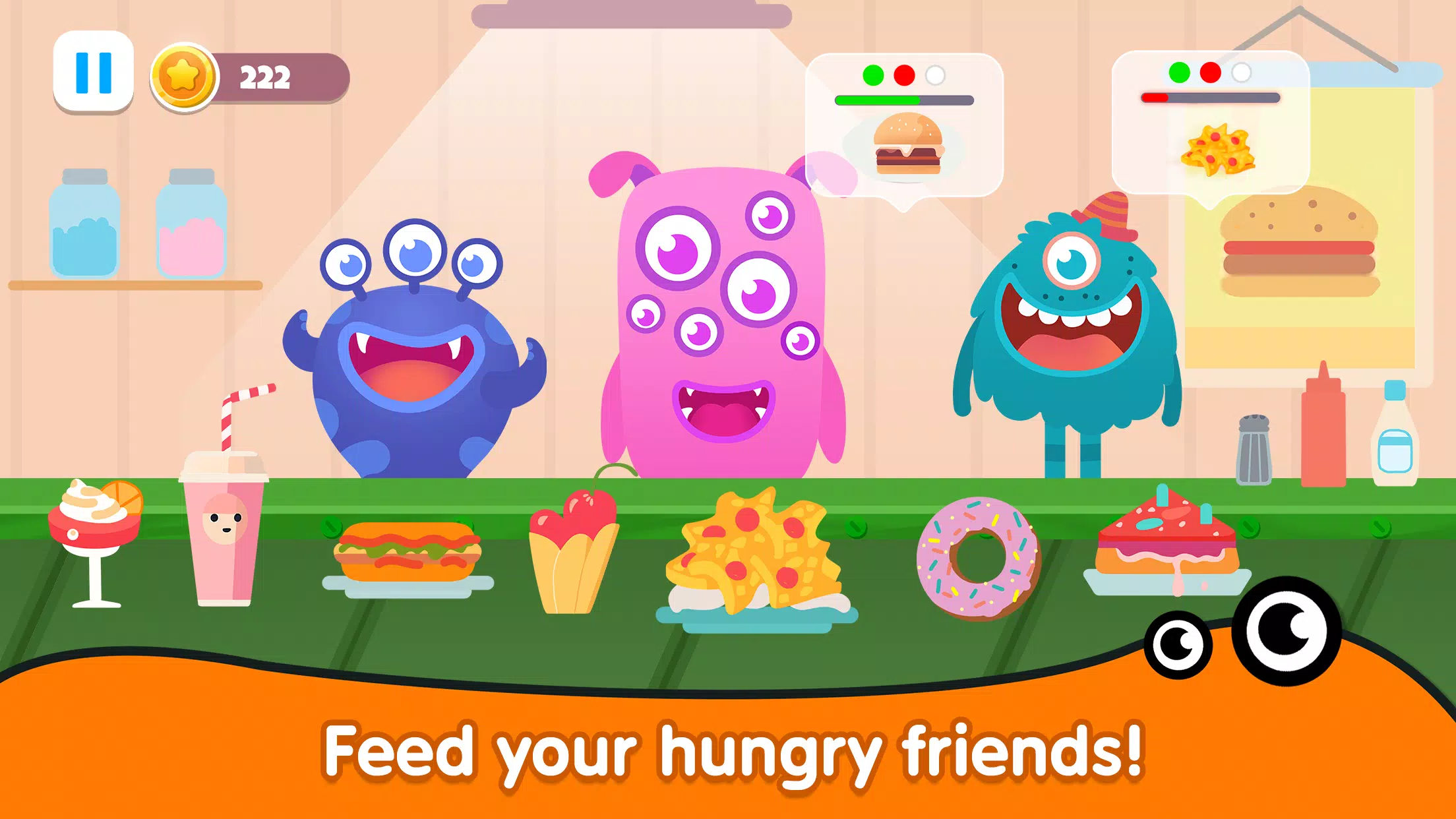 Kitchen monster games for kids screenshot 0