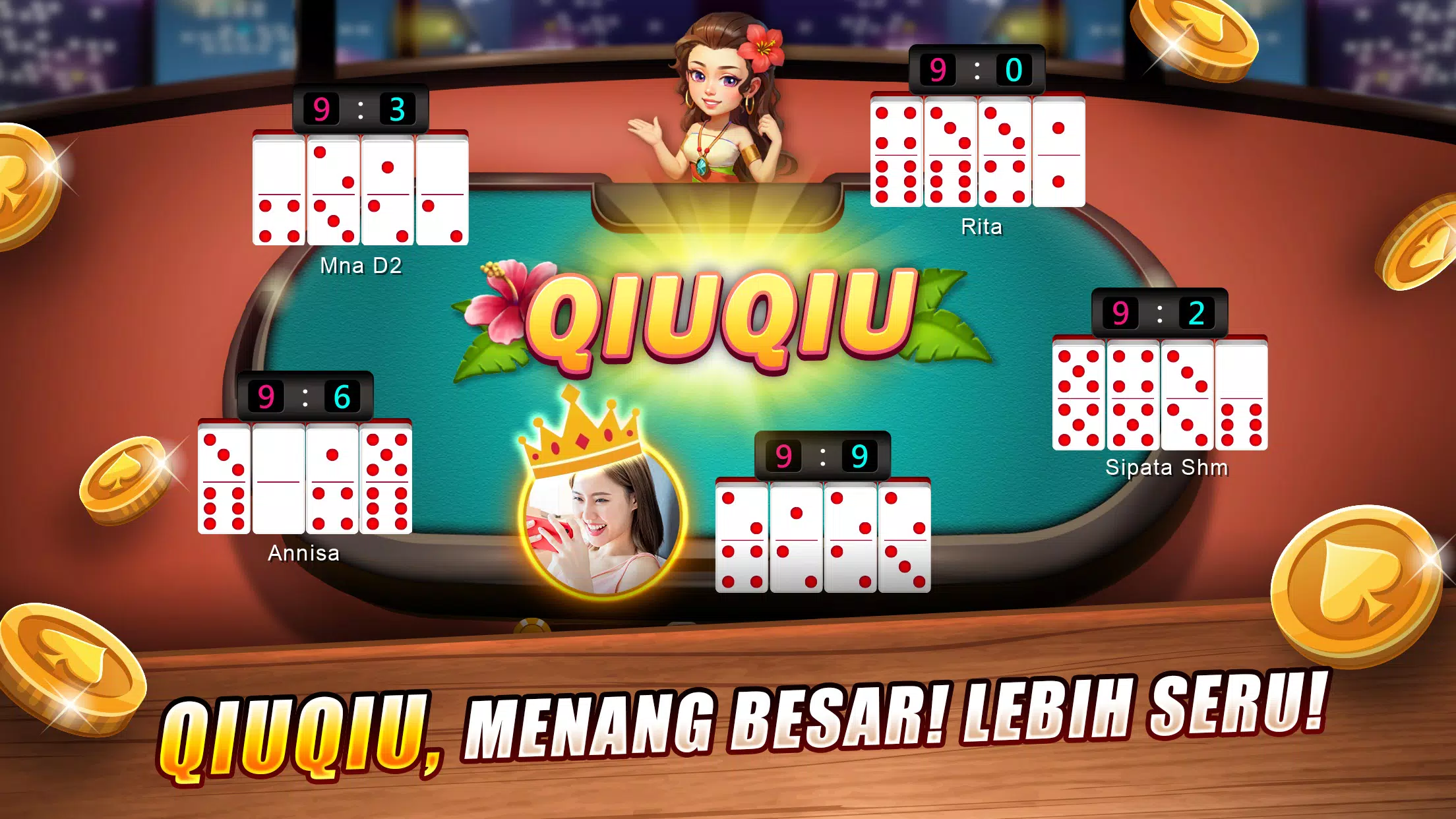 LUXY Domino Gaple QiuQiu Poker ảnh chụp màn hình 1