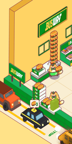 Cat Snack Bar: Cute Food Gamesスクリーンショット0