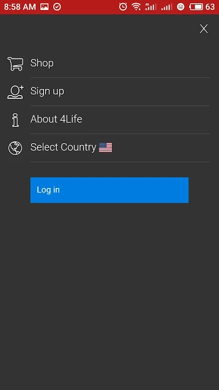 Screenshot 4Life Login 2