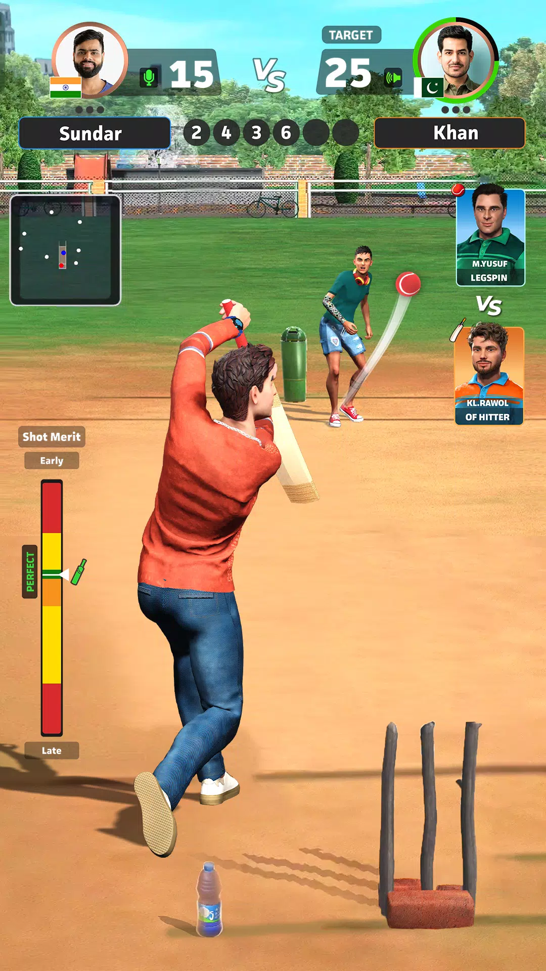 ภาพหน้าจอ Cricket Gangsta™-Cricket Game 0