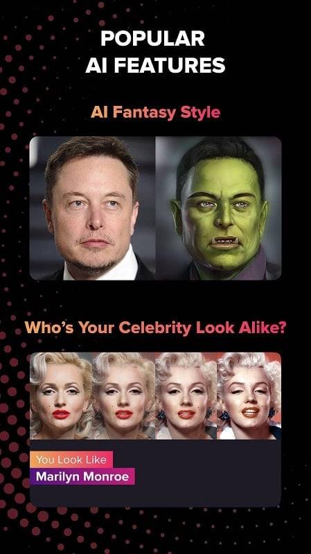 Gradient: Celebrity Look Like Screenshot 1