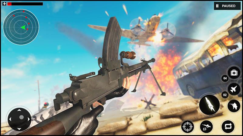 Gunner World War: WW2 Gun Game captura de pantalla 1