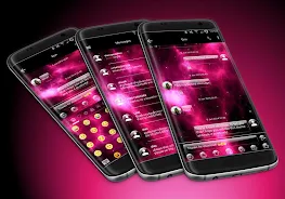 SMS Messages GlassNebula Theme экрана 0