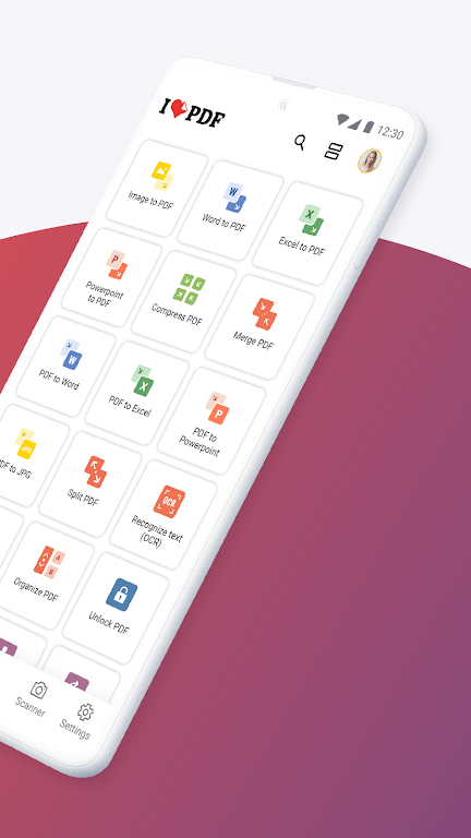 iLovePDF: PDF Editor & Scanner Mod ảnh chụp màn hình 1