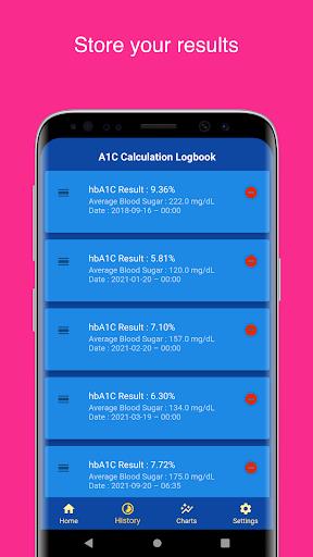 A1C Calculator - Blood Sugar T screenshot 1