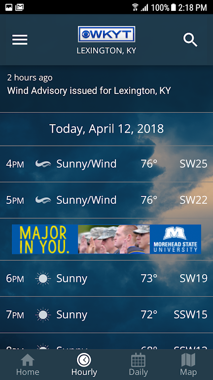 WKYT Weather captura de pantalla 2