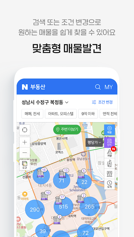 Naver Real Estate Tangkapan skrin 1