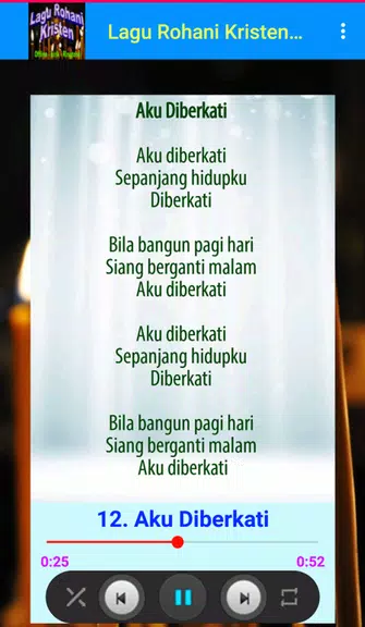 ภาพหน้าจอ Lagu Rohani Kristen Offline 2