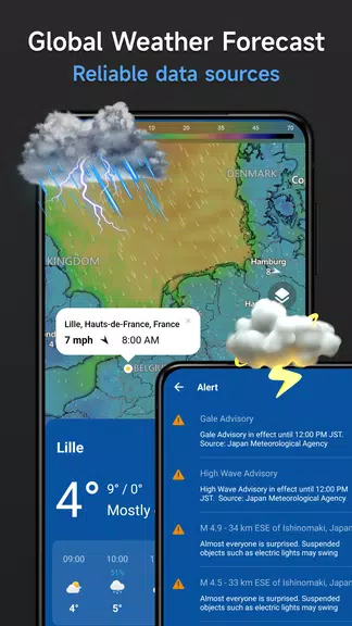 ภาพหน้าจอ Live Weather & Radar Map 0