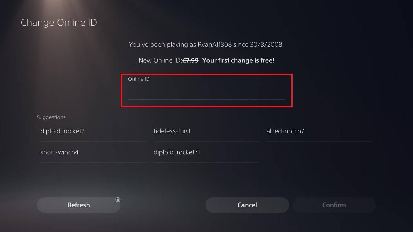 Changing Your Username on PlayStation