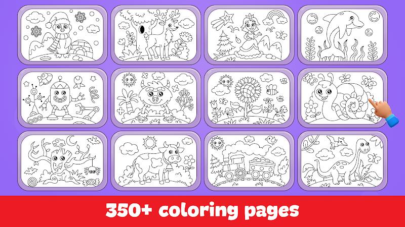 Kids Coloring Game Color Learn Schermafbeelding 1