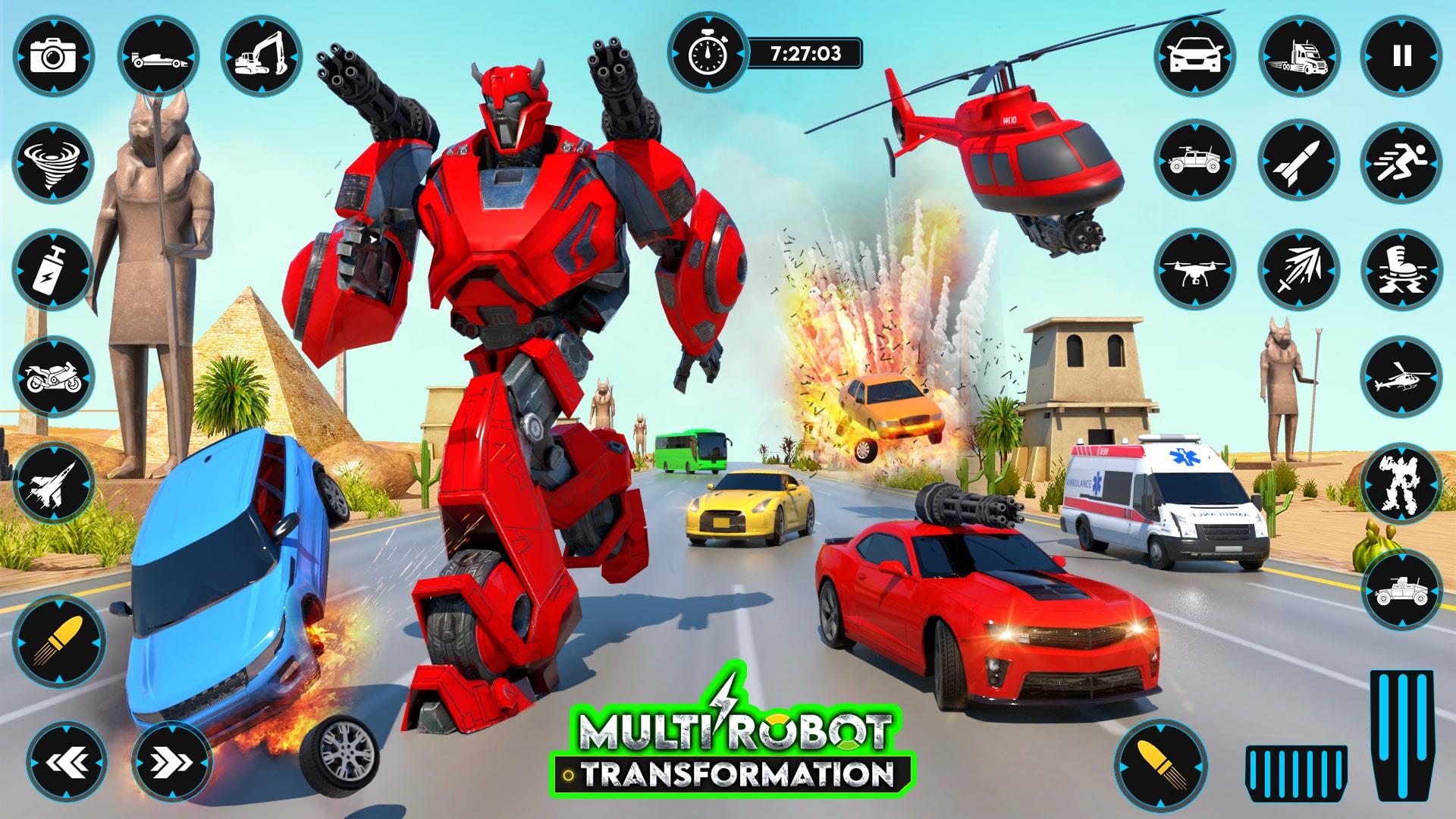 Robot Transform Car Games 3D স্ক্রিনশট 0