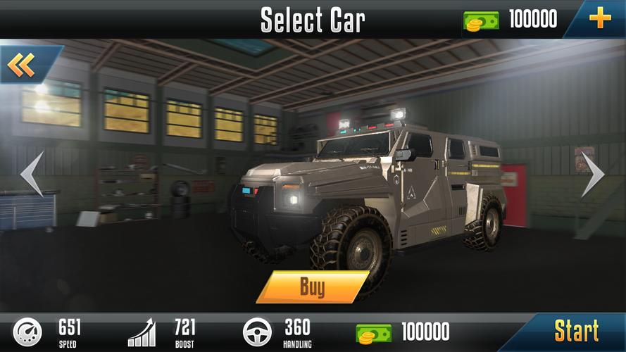 Impossible Ramp Hummer Car 3Dスクリーンショット1