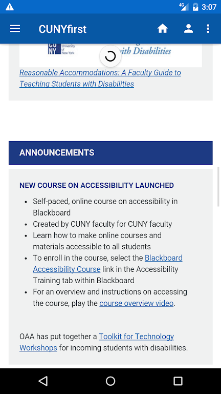 CUNYfirst screenshot 3