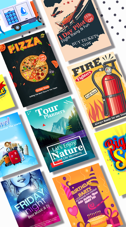Poster maker - flyer design screenshot 0