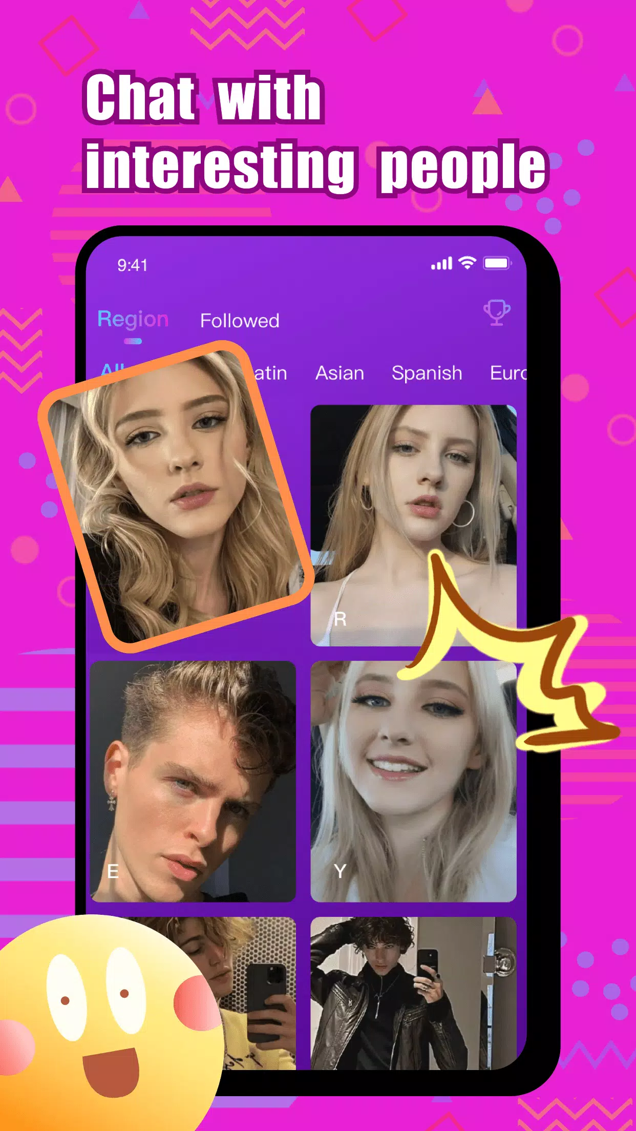 Wonk - live video chat 스크린샷 0