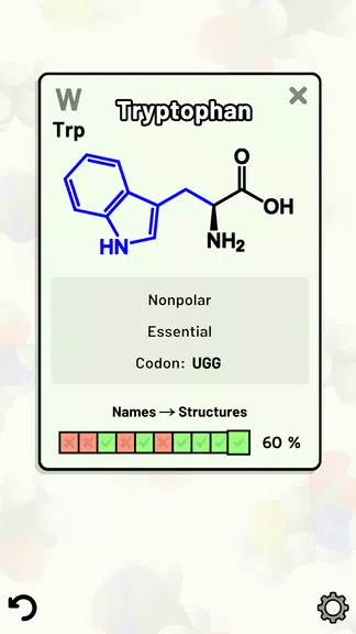 Amino Acid Quiz captura de pantalla 3