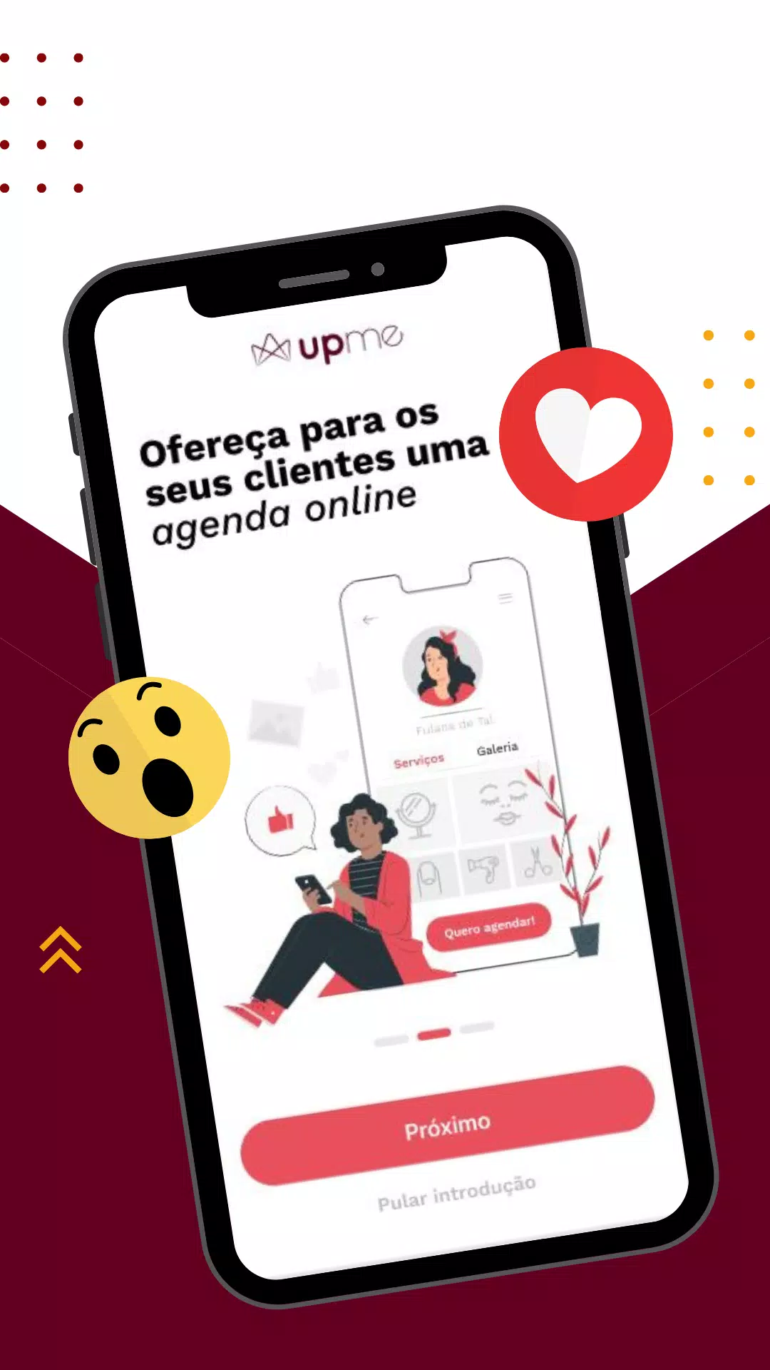 Screenshot UPME: Agenda Online da Beleza 1