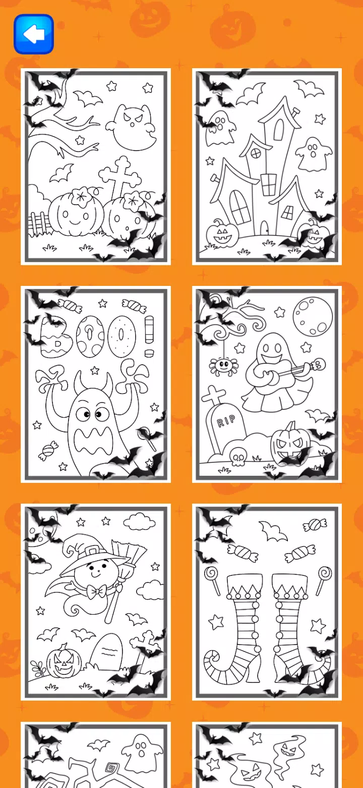 Halloween Coloring Game экрана 1