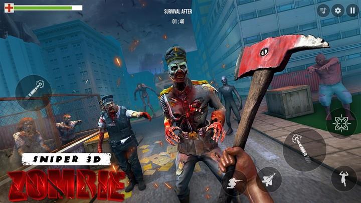 Schermata Sniper 3D Zombie: War Shooting 3