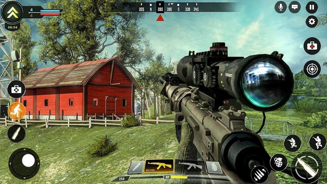 Sniper Game: Shooting Gun Game Mod ekran görüntüsü 1