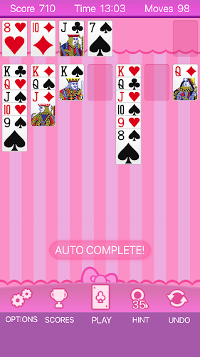 Pink Solitaire экрана 0