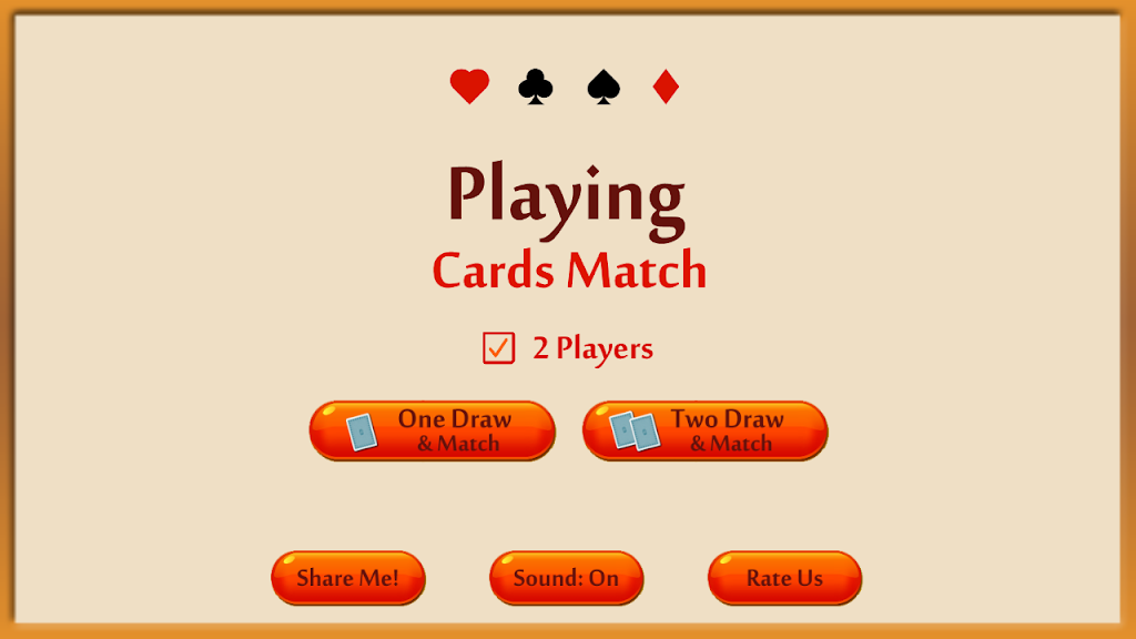 ภาพหน้าจอ Playing Cards Matching Game - Memory booster game 0