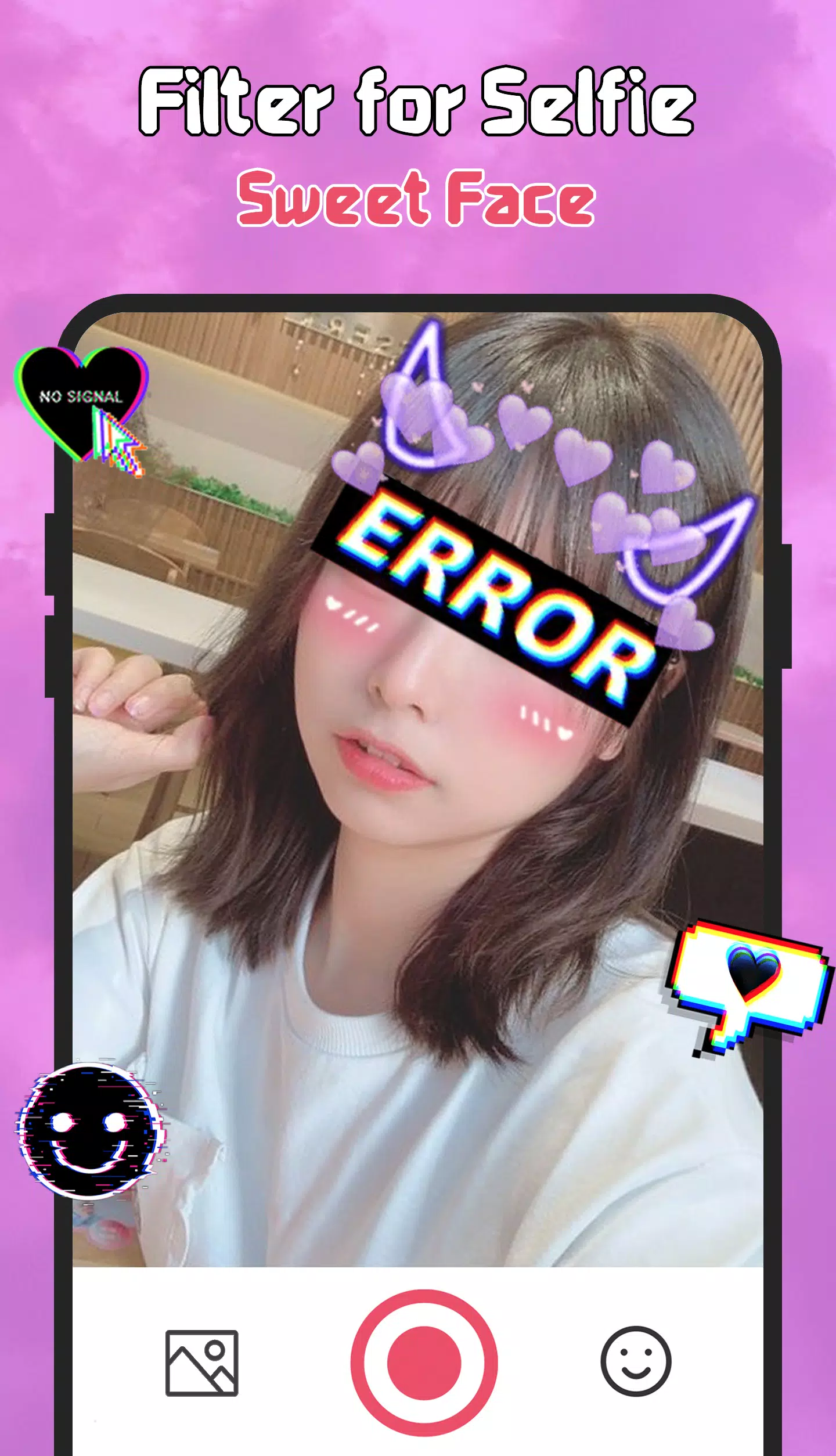 Screenshot Filter for Selfie - Sweet Face 0