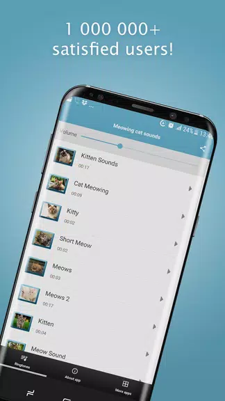Meowing Cat Sounds Ringtones captura de pantalla 0