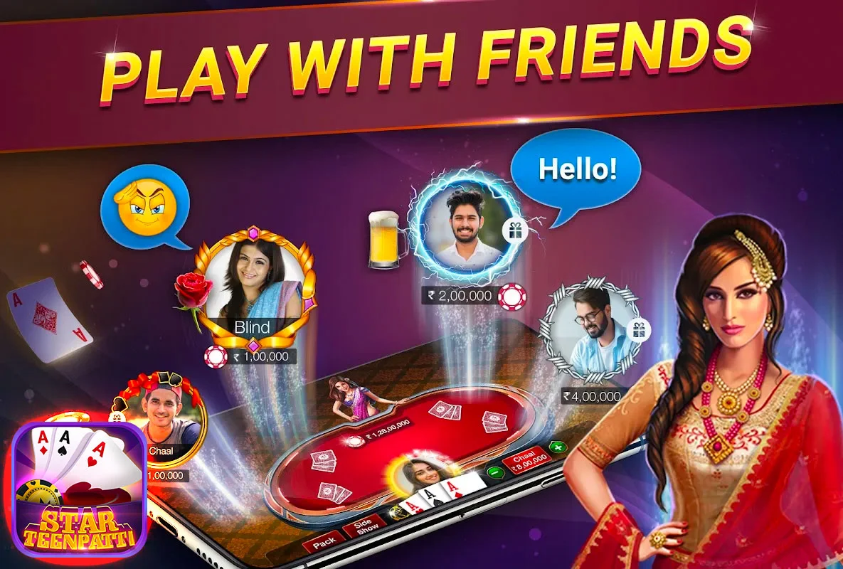 ภาพหน้าจอ Teen Patti Star - Online 1