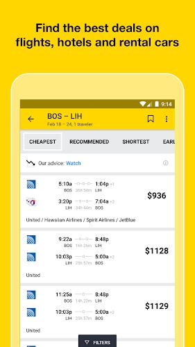 Cheapflights: Flights & Hotels screenshot 0