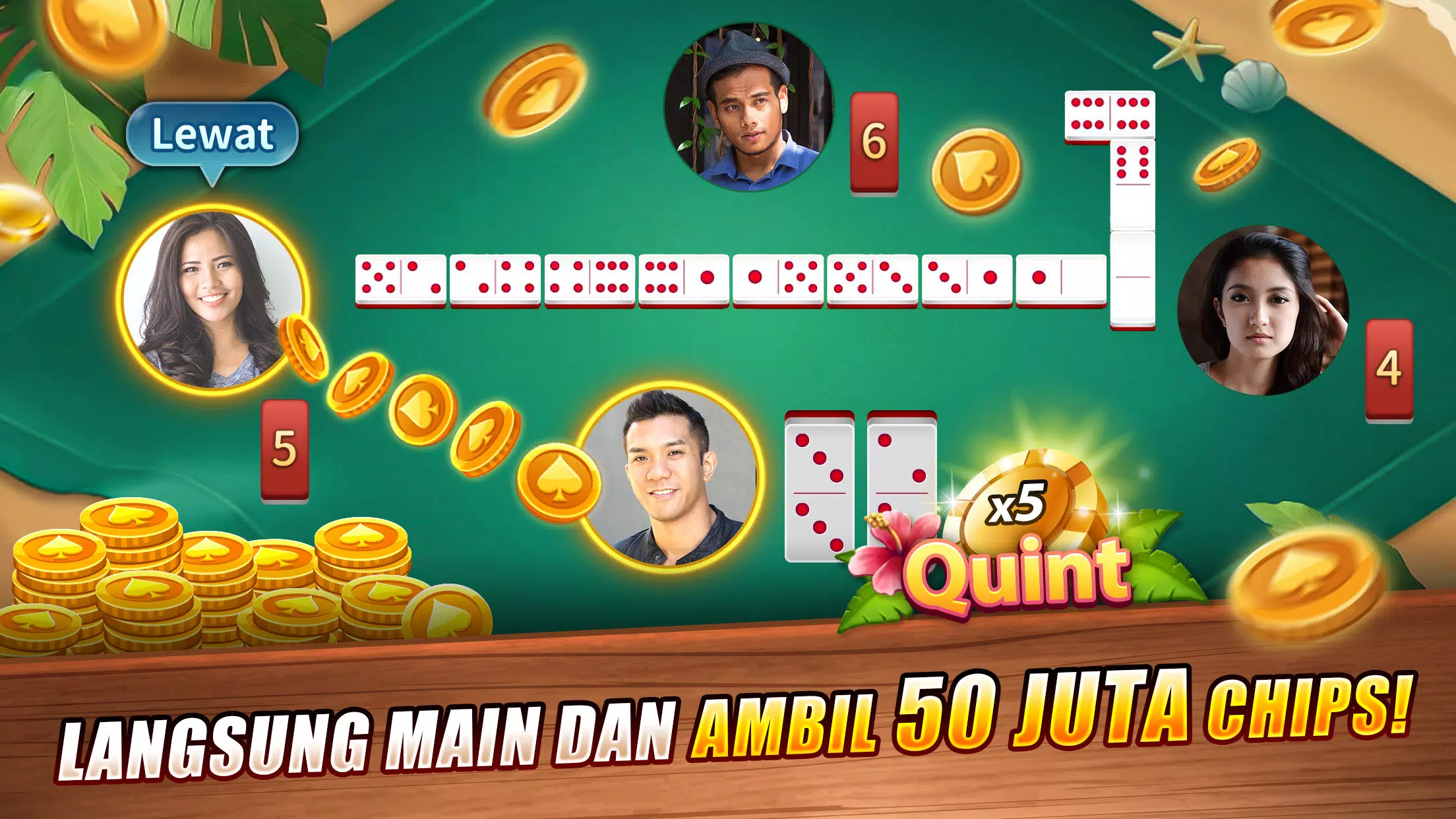 ภาพหน้าจอ LUXY Domino Gaple QiuQiu Poker 0