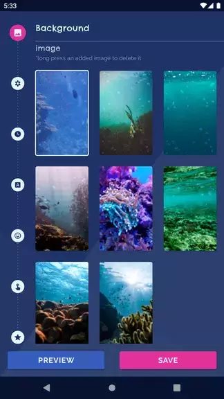 Ocean Fish Live Wallpaper 4K ကိုဖန်သားပြင်0