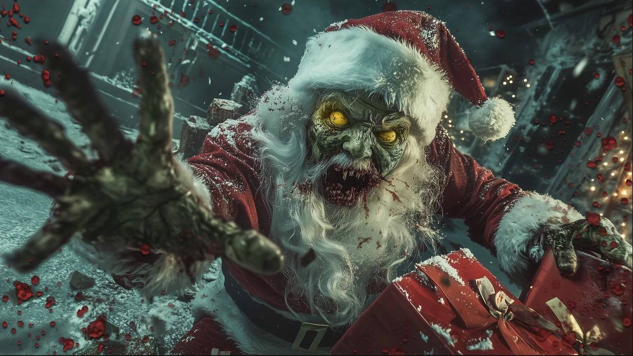 Black Ops 6的“ Necroclaus”加載屏幕。圖片來源：Activision Publishing。