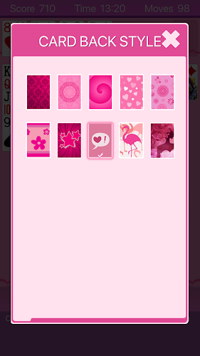 Pink Solitaire экрана 2