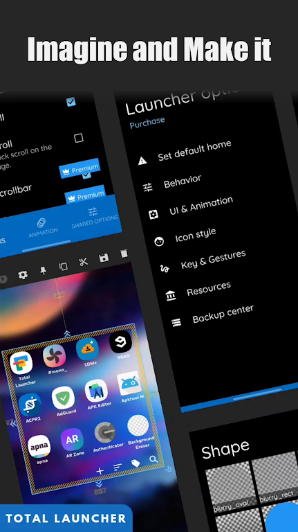 ภาพหน้าจอ Total Launcher Mod 0