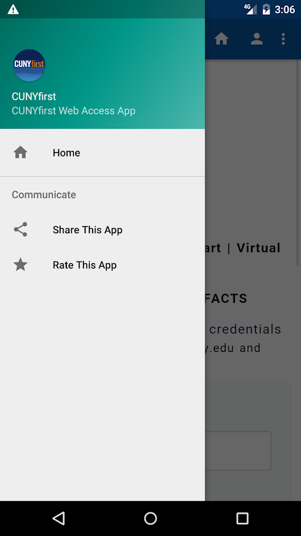 CUNYfirst screenshot 1