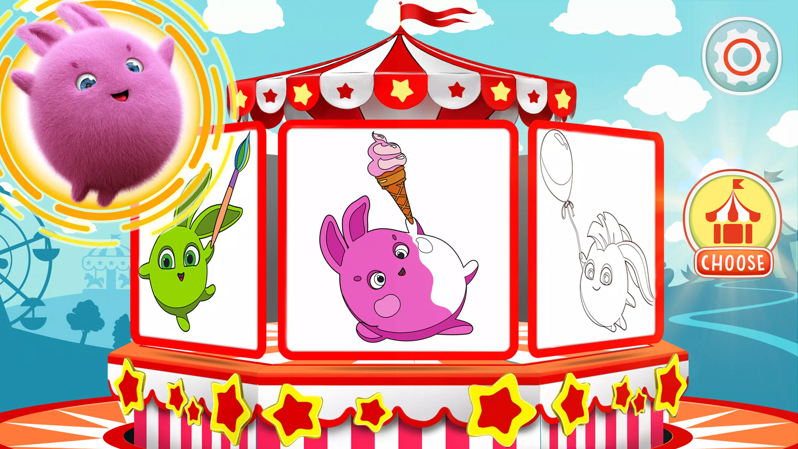 Sunny Bunnies: Coloring Book应用截图第0张