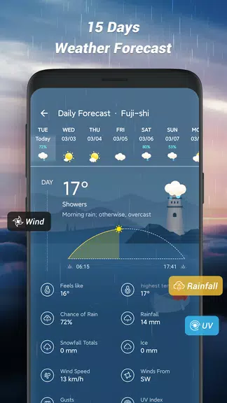 Local Radar Weather Forecast स्क्रीनशॉट 2