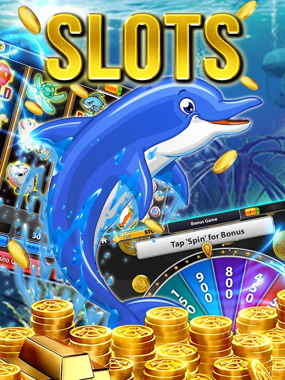 Dolphin Slots: Deluxe Pearl Ekran Görüntüsü 0