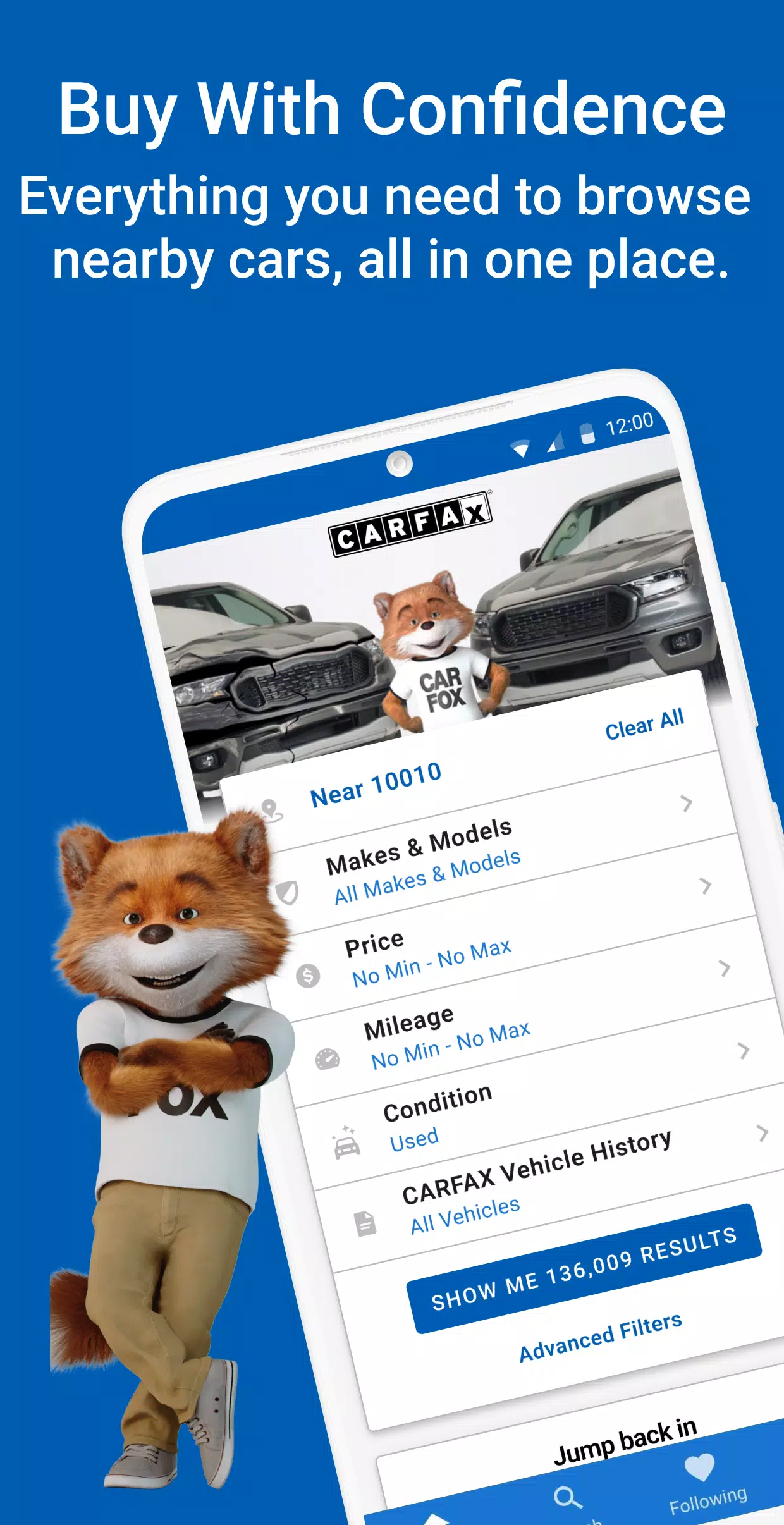 CARFAX ảnh chụp màn hình 0