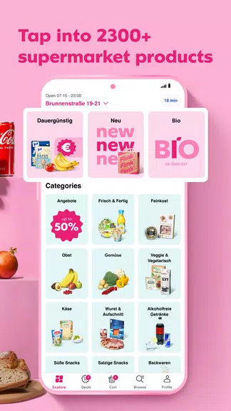 Flink: Groceries in minutes captura de pantalla 1