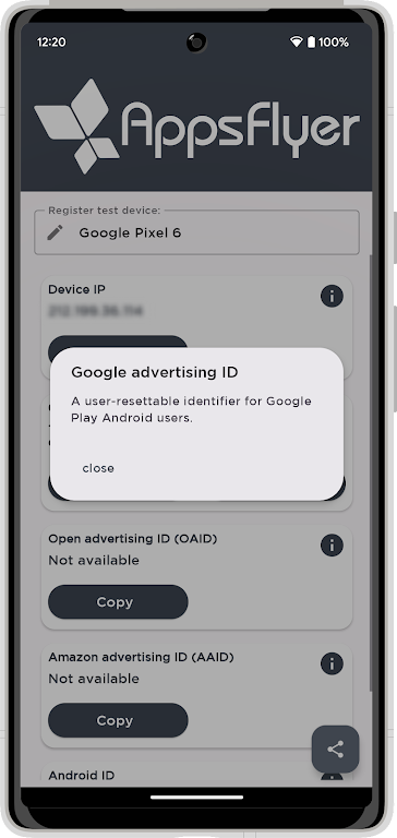 My Device ID by AppsFlyer Скриншот 1