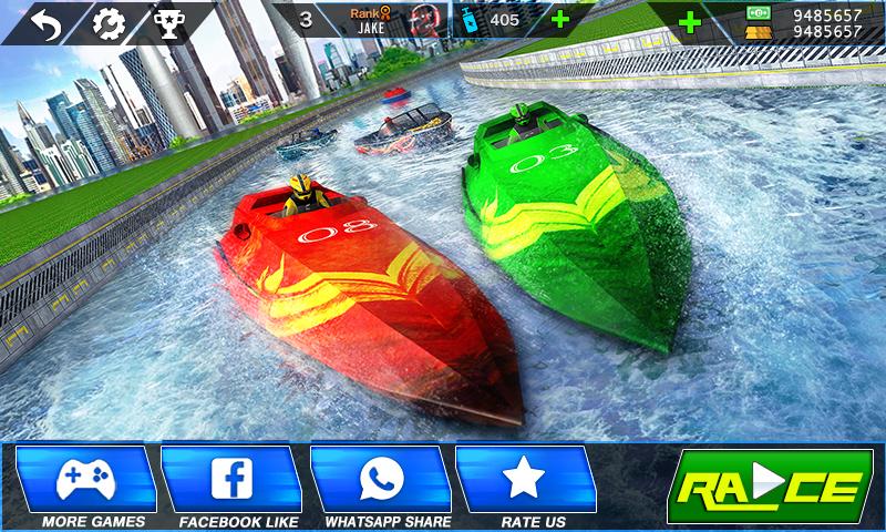 Speed Boat Crash Racing Schermafbeelding 1